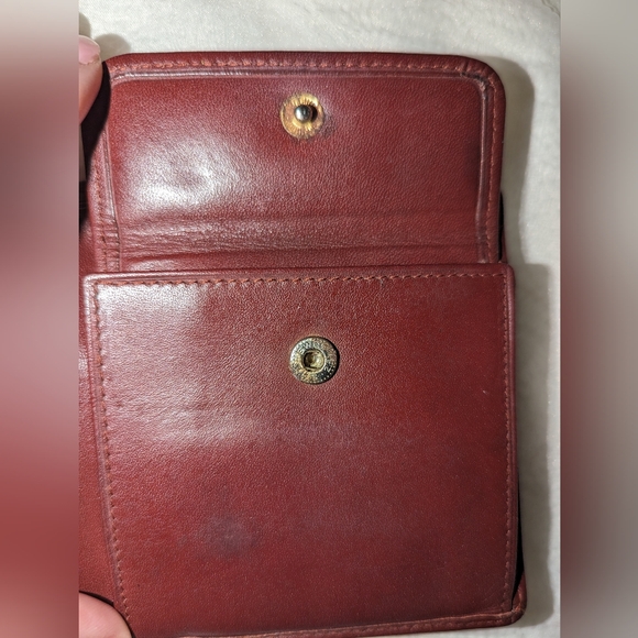 Cartier Bi-fold Wallet Mast Line Bordeaux Red Leather EUC - Picture 11 of 11